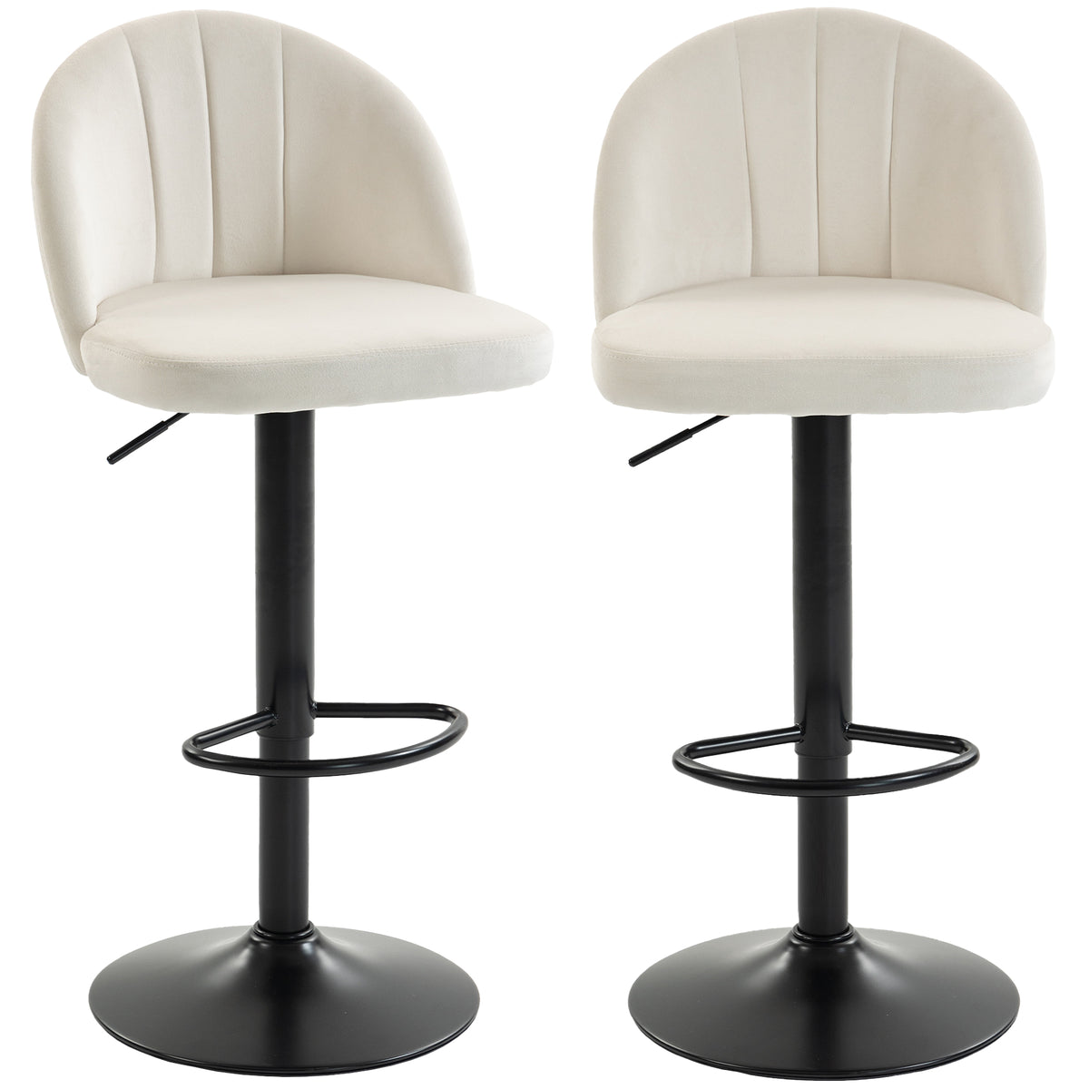Swivel bar stools adjustable set of 2