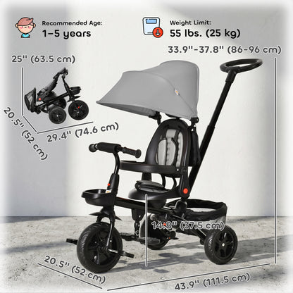 5-in-1 Growing Tricycle for Toddlers