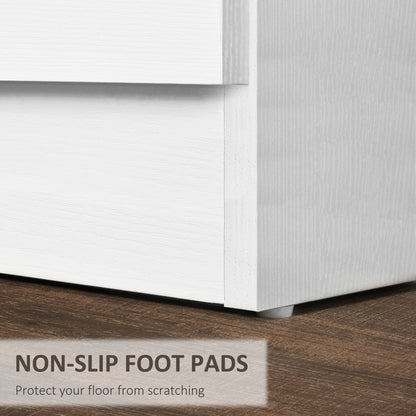 Modern 3-Drawer Wooden Bedside Table