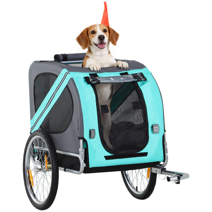 Dog bike trailer with 3 entrances