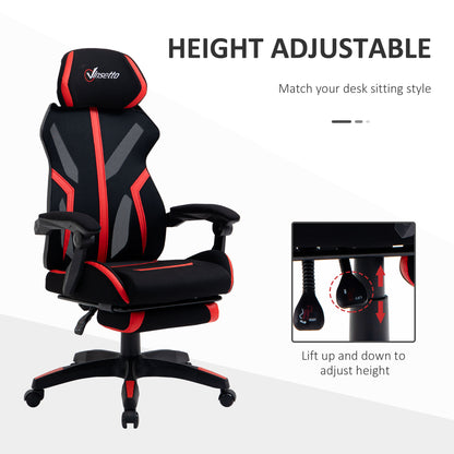 Ergonomic Gaming Chair with Footrest