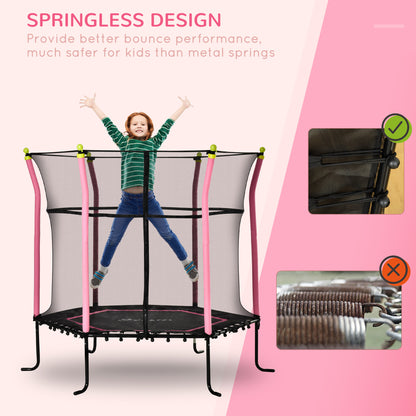 Kids Indoor Trampoline with Safety Enclosure Net