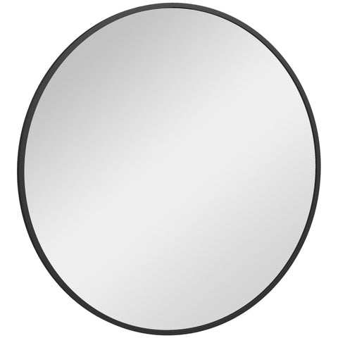Round Wall Mirror 36 Inch Metal Frame Decorative