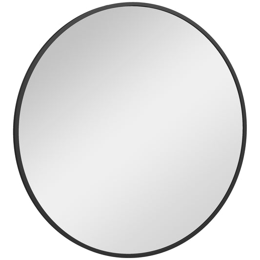 Round Wall Mirror 36 Inch Metal Frame Decorative