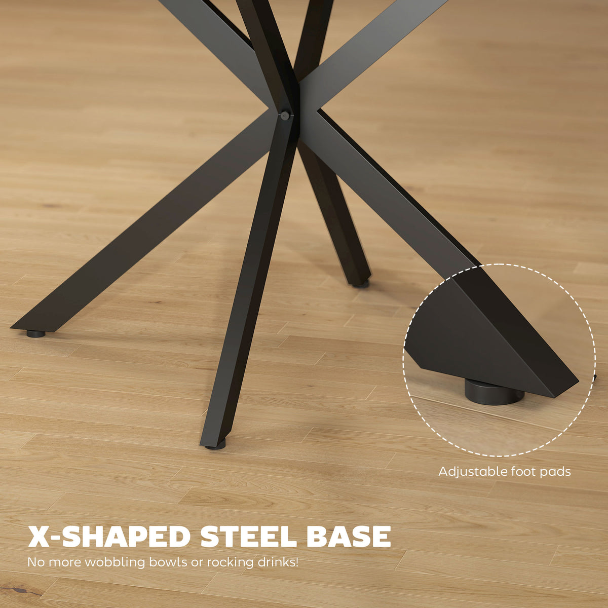 Industrial extendable dining table