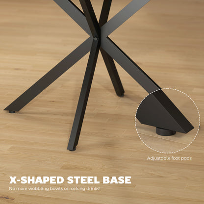 Industrial extendable dining table