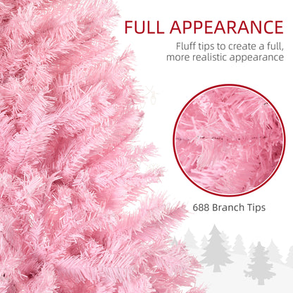 Pink artificial Christmas tree