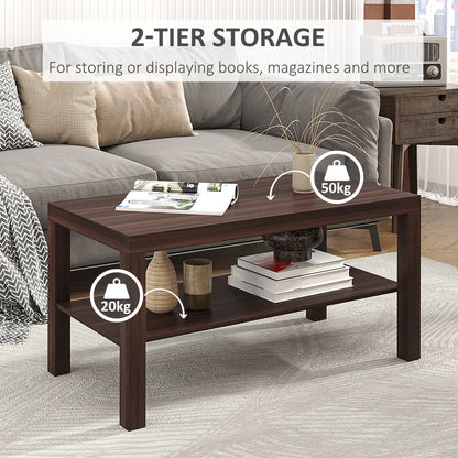 Two-Tier Engineered Wood Coffee Table