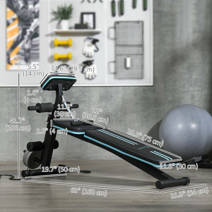 Banco de entrenamiento plegable y ajustable para musculación en casa