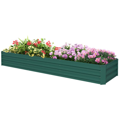 240x60x30cm Galvanized Steel Raised Garden Bed