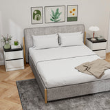 Modern bedside tables with drawers — Set of 2