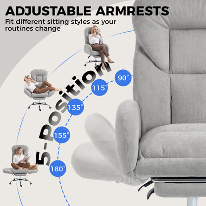 Ergonomic Office Chair with Footrest