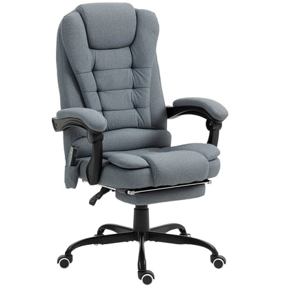 Silla de oficina de masaje reclinable con reposapiés