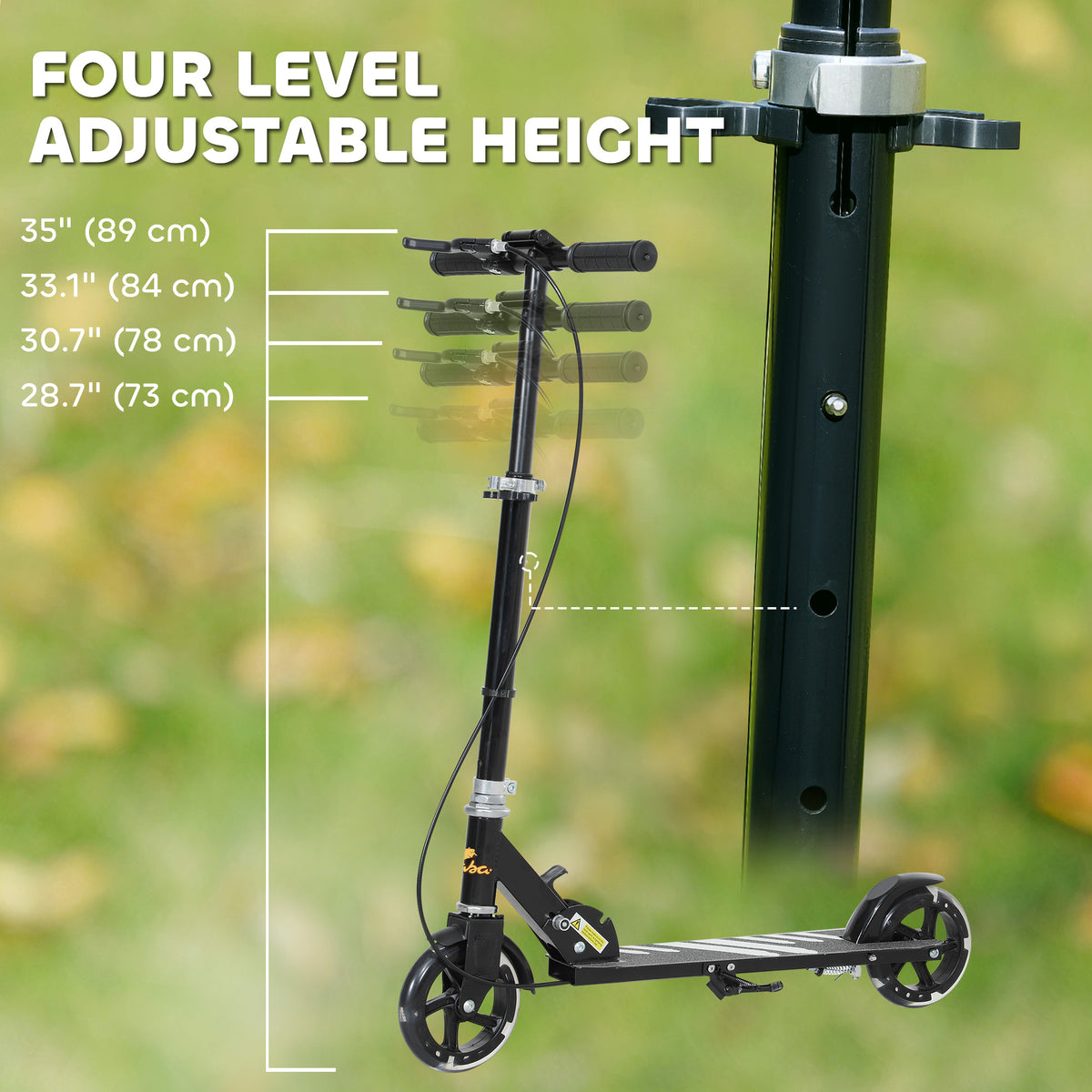 Kids Scooter Light-Up Wheels Adjustable 3-8 Years