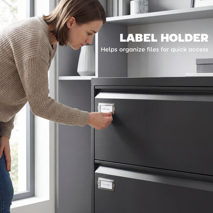 2-Drawer Lockable Steel Lateral Filing Cabinet