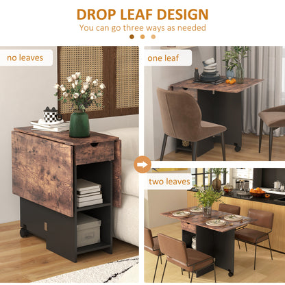 Folding Dining Table with Storage