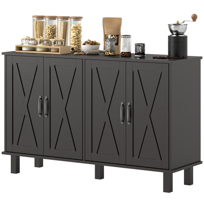 Kitchen sideboard barn door cabinet