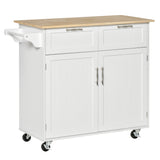 Isla de cocina con ruedas, almacenamiento y cajones