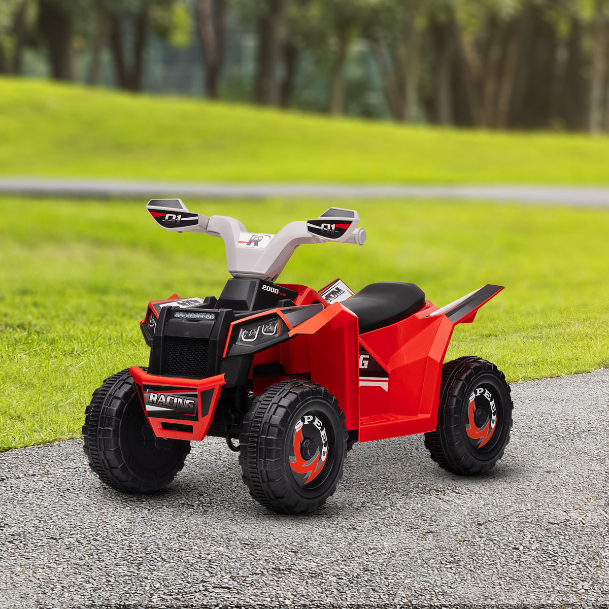Coche eléctrico cuatrimotor para niños 6V
