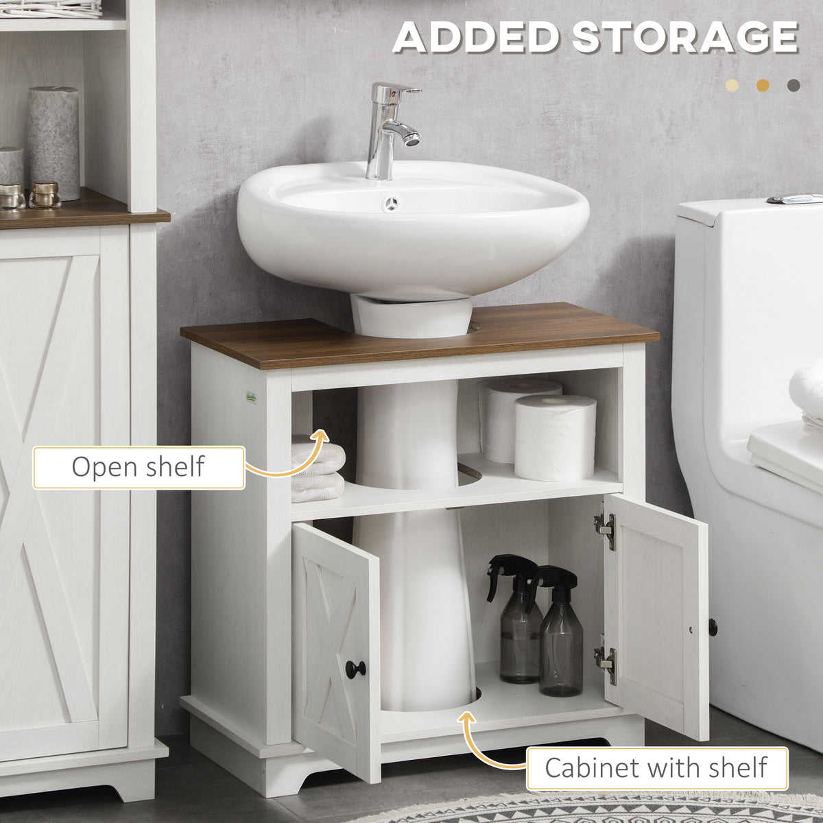 Farmhouse Bathroom Sink Cabinet