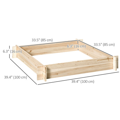 Jardinera elevada 99 x 99 cm sin tornillos