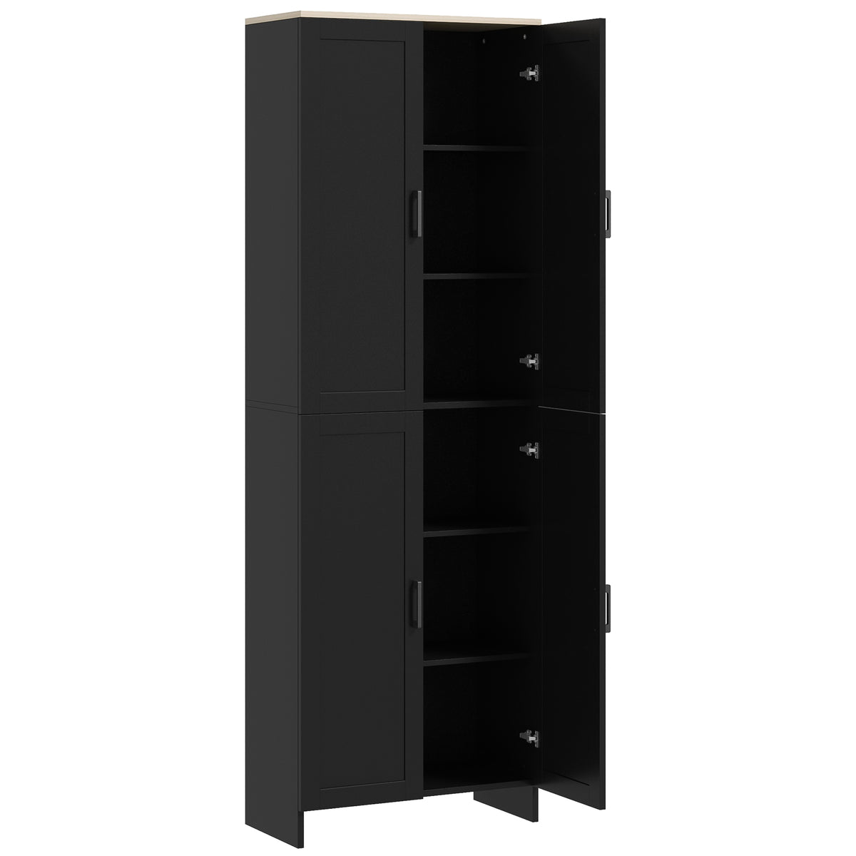 Armario despensa de cocina 4 puertas 6 estantes
