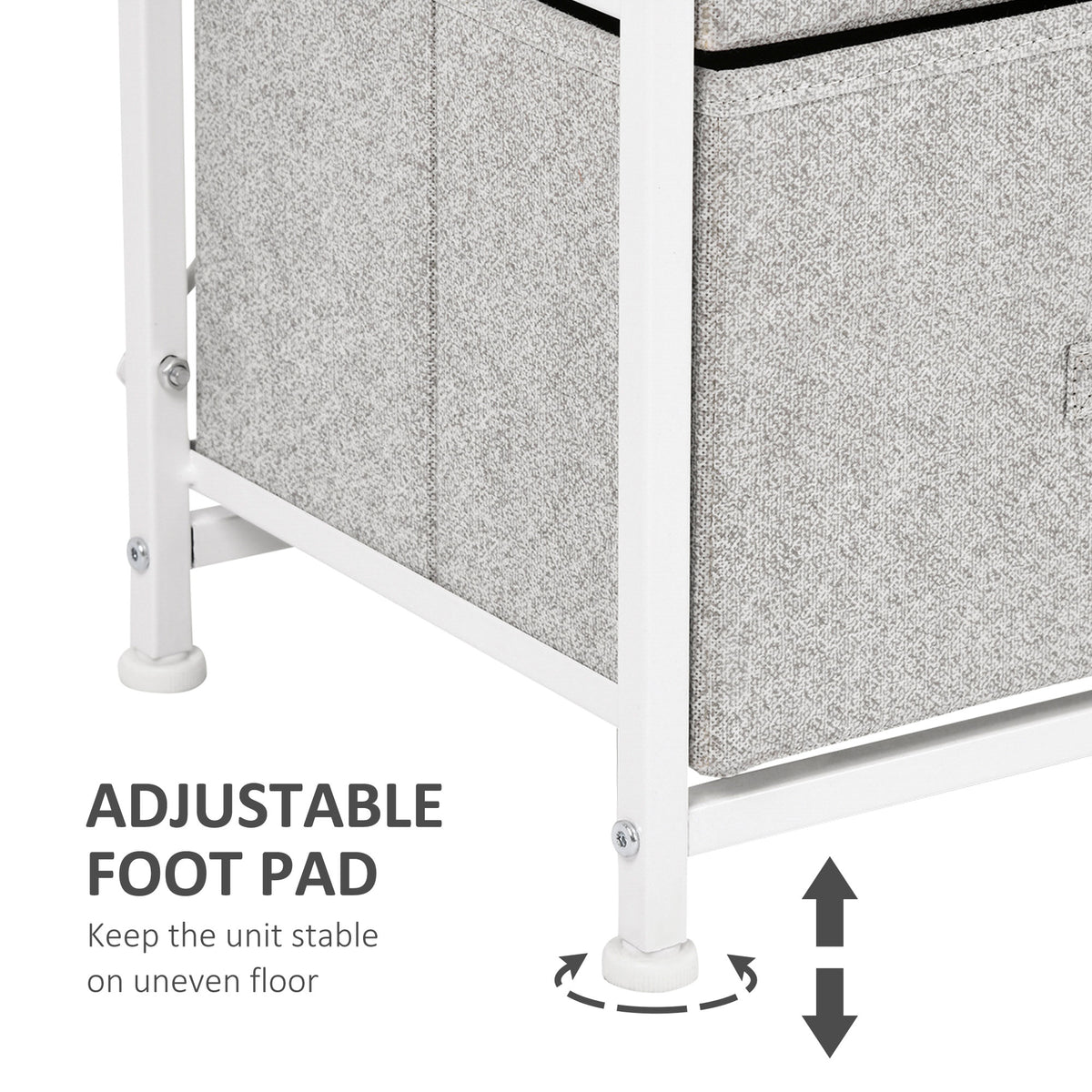 Linen drawer tower storage dresser with 4 drawers
