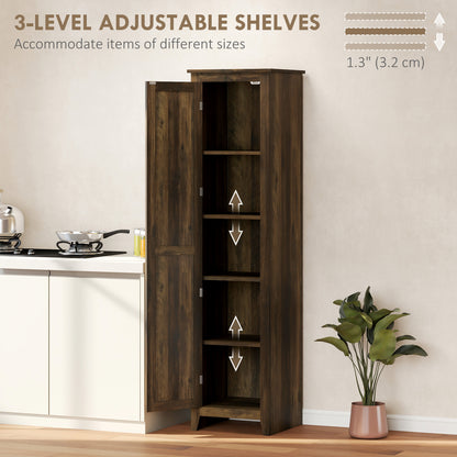 Armario despensa de cocina 5 estantes puerta de granero 170cm