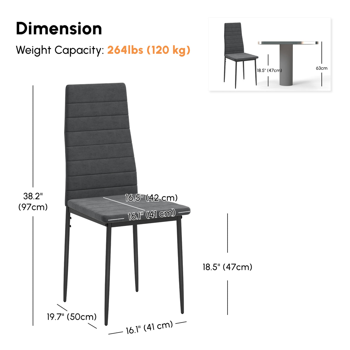Dining Chairs Upholstered Set of 4