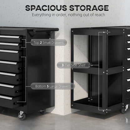 7-drawer rolling tool chest