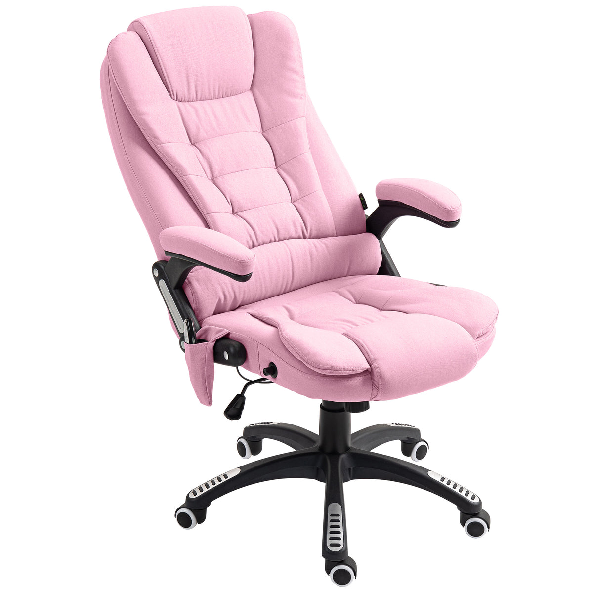 Sillón de oficina masajeante reclinable de respaldo alto giratorio
