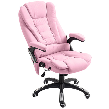 Sillón de oficina masajeante reclinable de respaldo alto giratorio