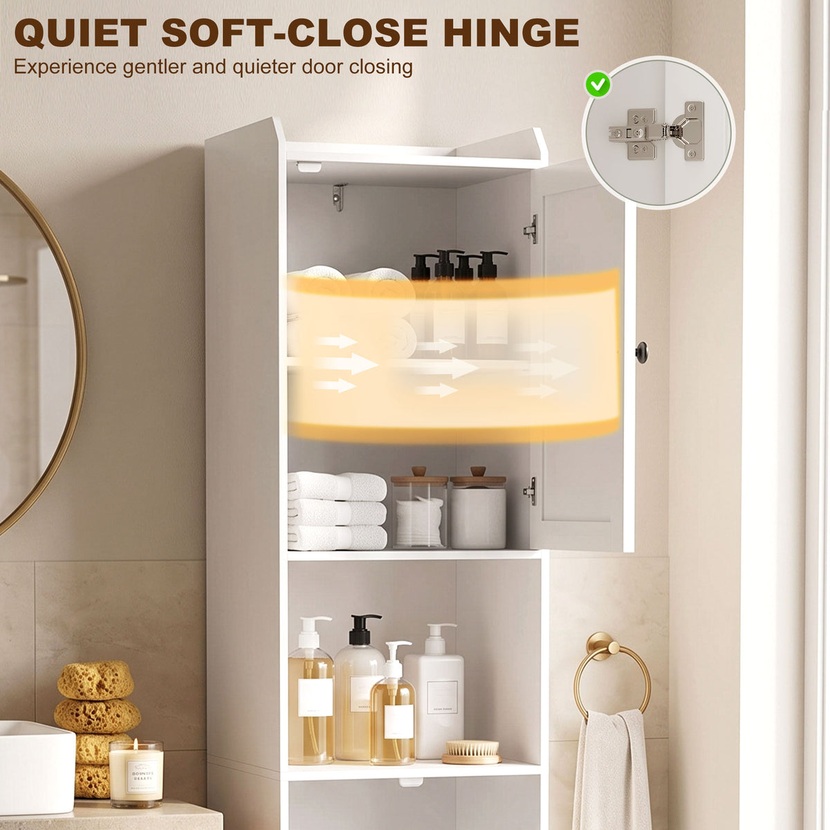 Mueble de almacenamiento estrecho para baño con cesta