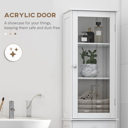 Armario alto de baño con cajón y puertas