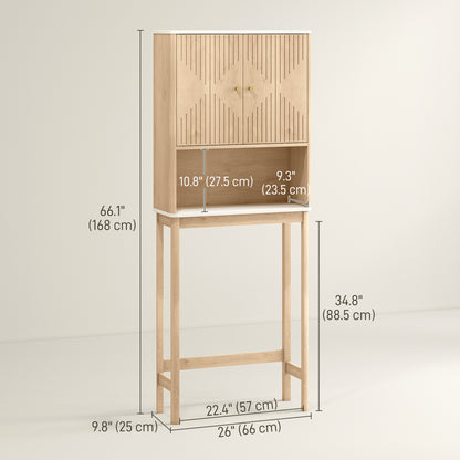 Over the toilet storage shelf