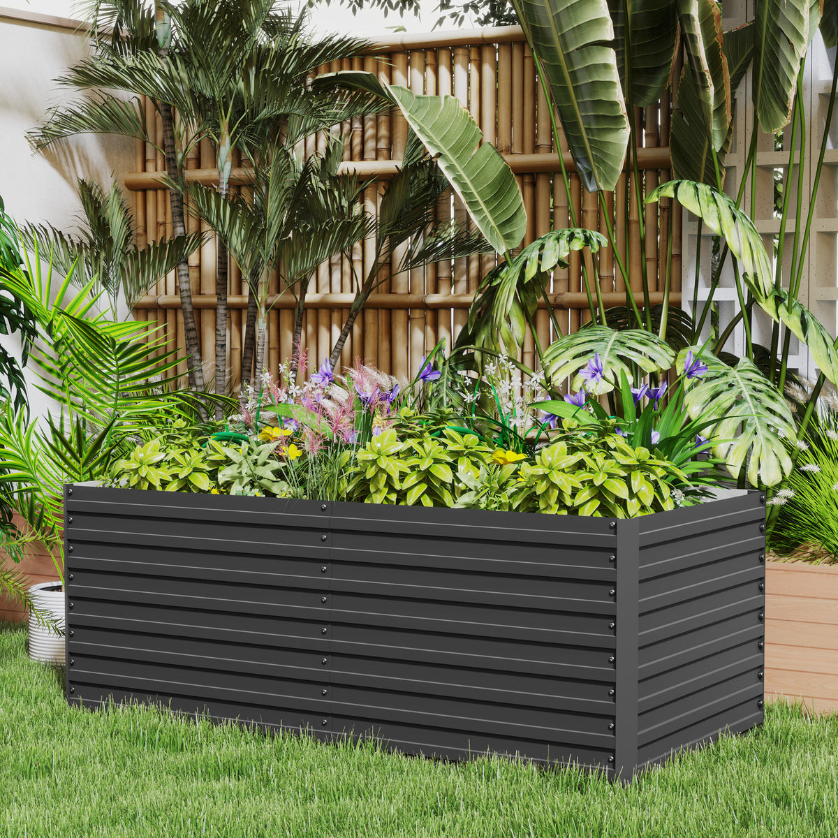 Raised Garden Bed Galvanized 152 x 91 x 61 cm