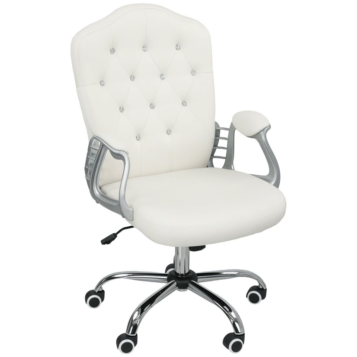Office chair velvet tufted adjustable swivel task
