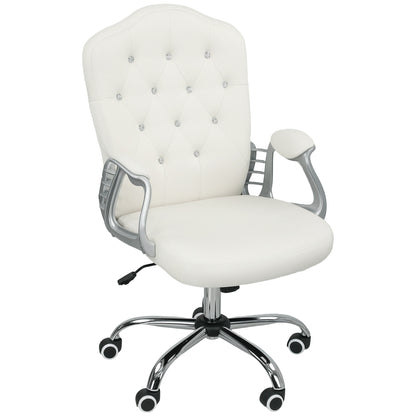 Office chair velvet tufted adjustable swivel task