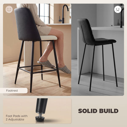 Bar stools set of 2 counter height 26 inch