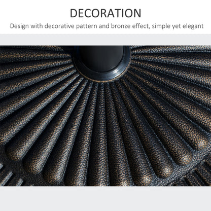 Round Resin Patio Umbrella Base Decorative Design