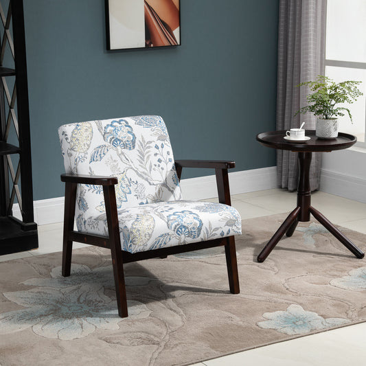 Sillón auxiliar moderno retro de tela con reposabrazos