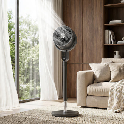 Ventilador de pie silencioso de 8 velocidades con aromaterapia