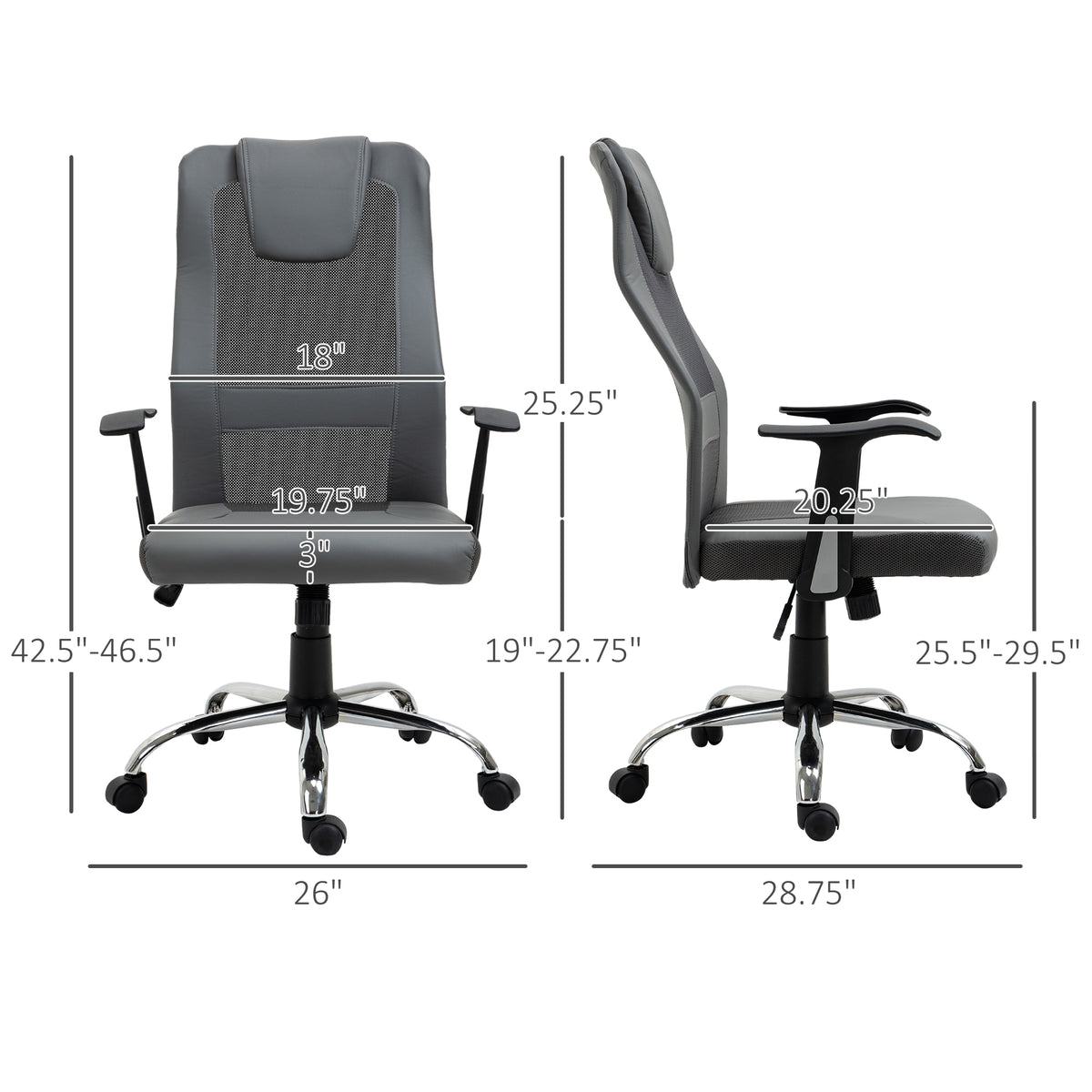 Ergonomic High Back Mesh Office Chair with Headrest
