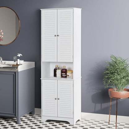 Tall narrow bathroom storage cabinet