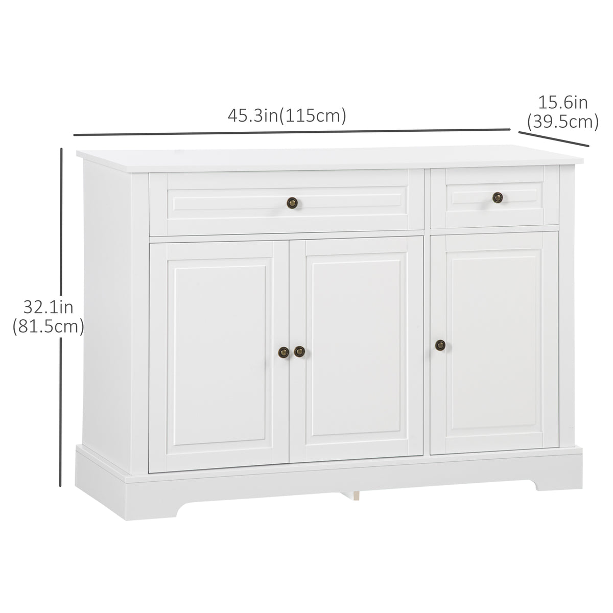 Modern Sideboard Buffet Cabinet with Drawers