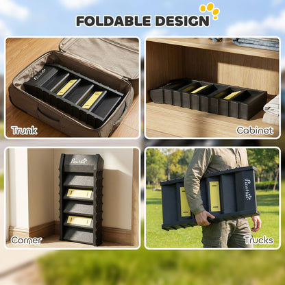 Rampa plegable para perros con peldaños antideslizantes