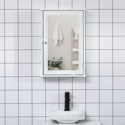 Wall-Mounted Medicine Cabinet with Mirror and Shelves
