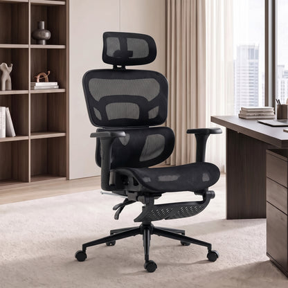 Ergonomic Mesh Office Chair with Footrest