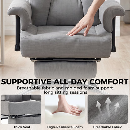 Heavy-duty big and tall ergonomic office chair