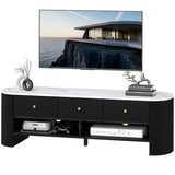 Modern marble effect TV stand for 81-165 cm TV